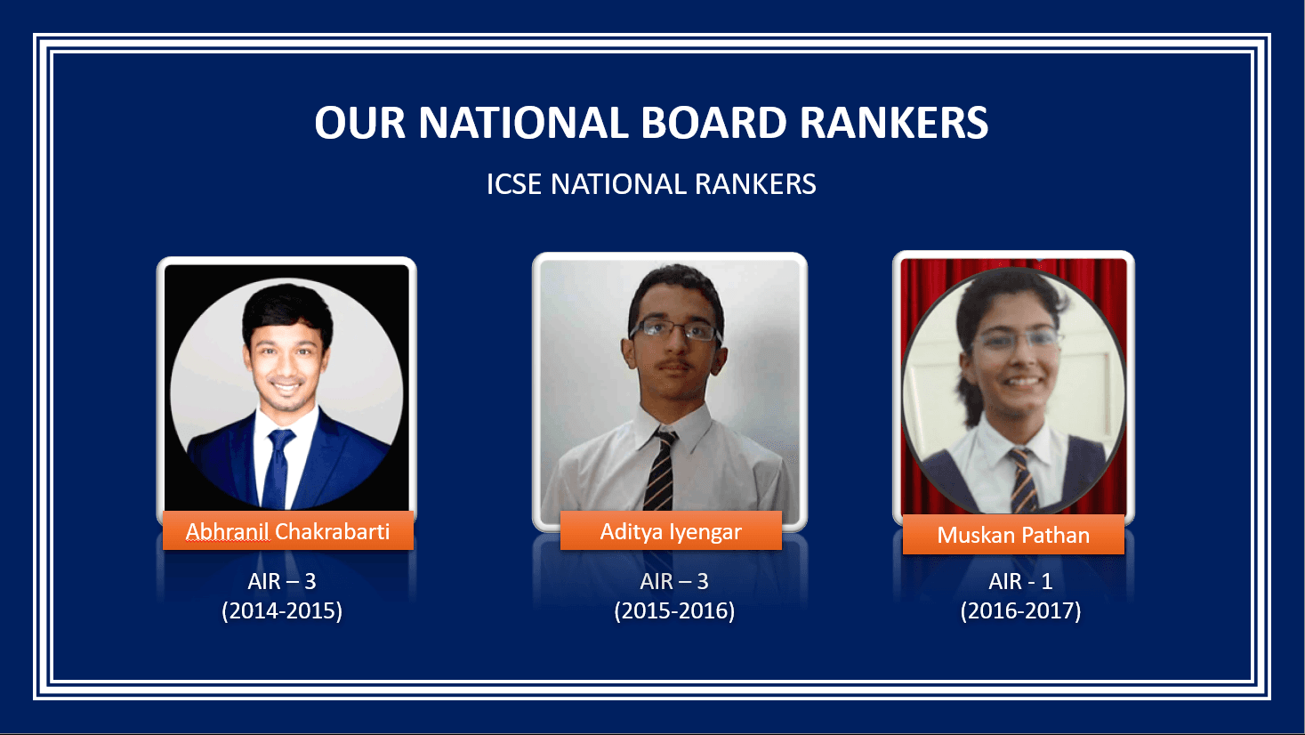 ICSE National Rankers