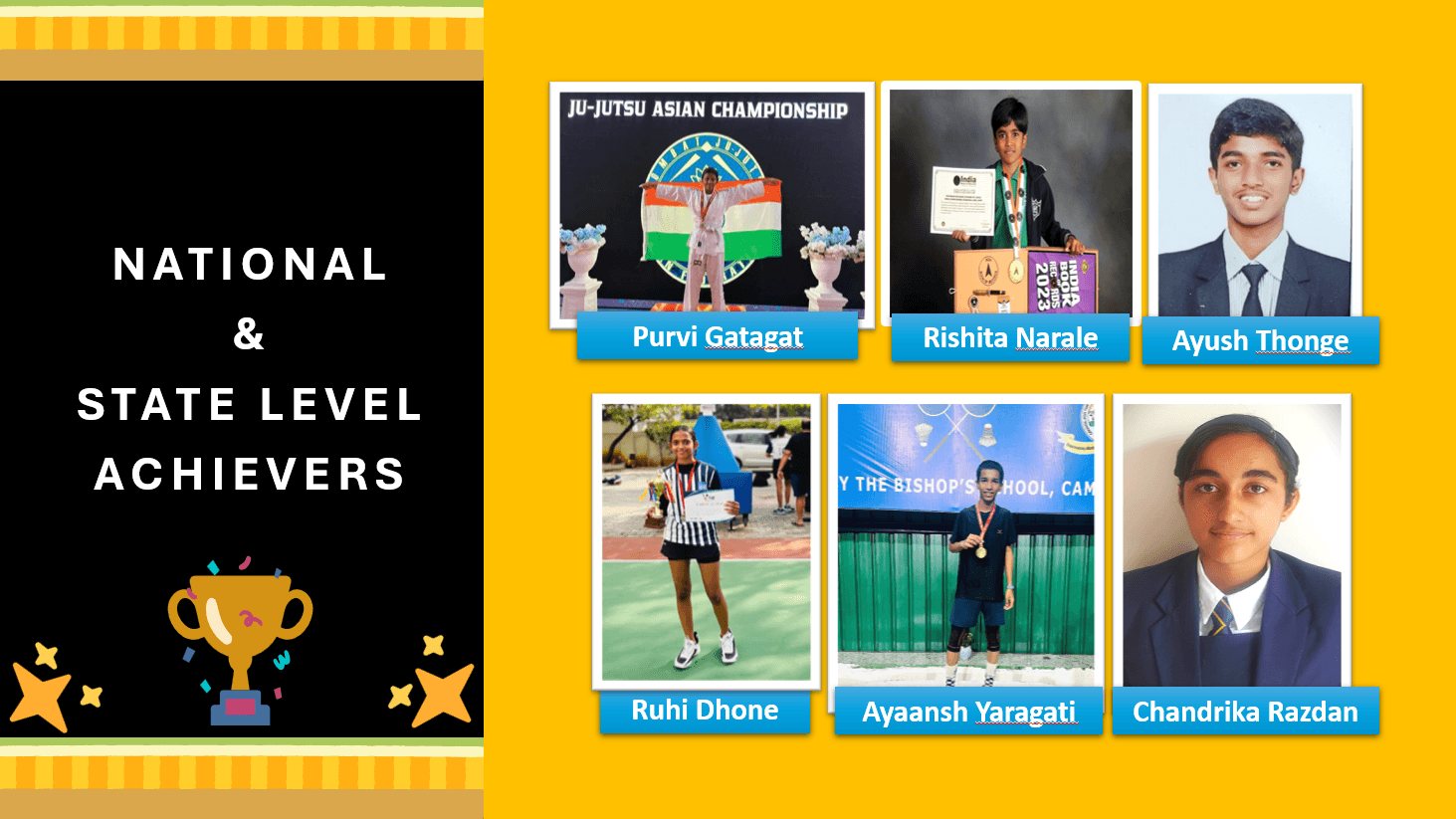 National & State Level Achievers
